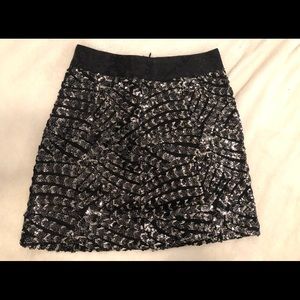 Embellished black skirt